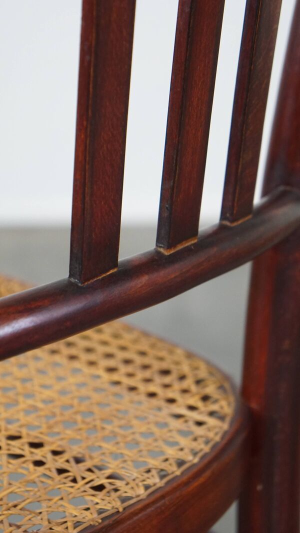Chaise de bistrot originale vintage design Thonet avec assise mate