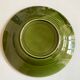 Set of 6 plates in green faience 1960