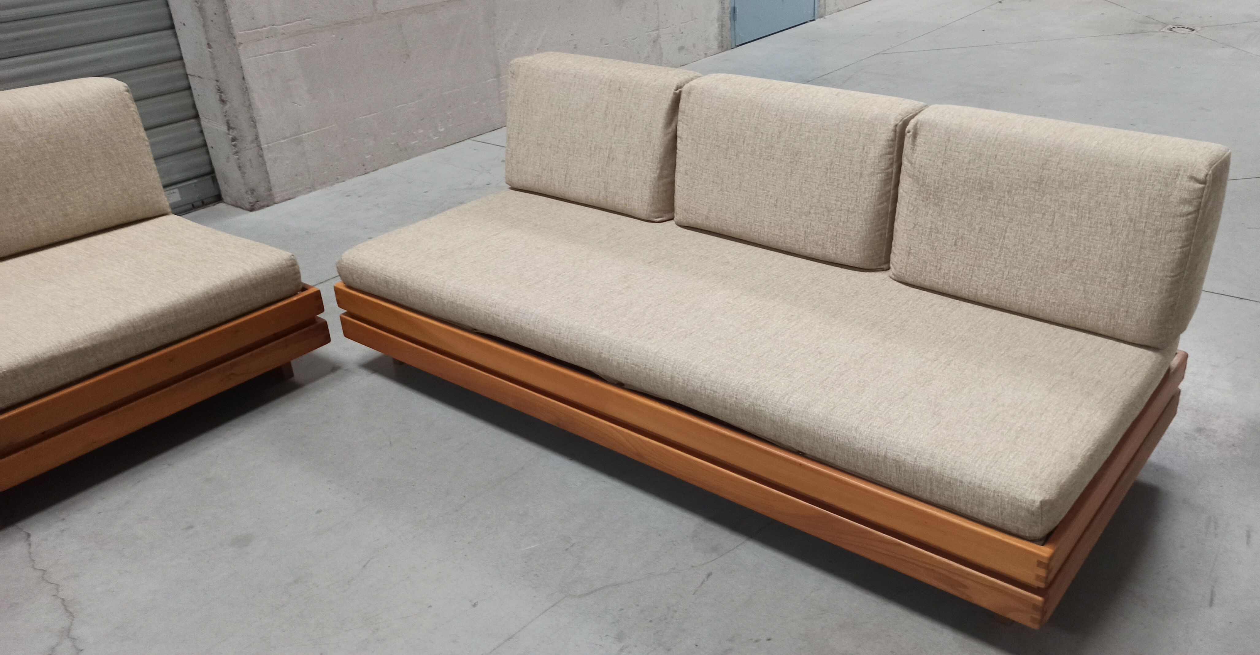 Elm sofa Maison Regain, 60's