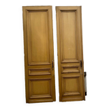 Lot de deux portes simple face en sapin massif XIX siècle