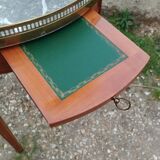 Antique bouillotte table with marble top, Louis XVI style