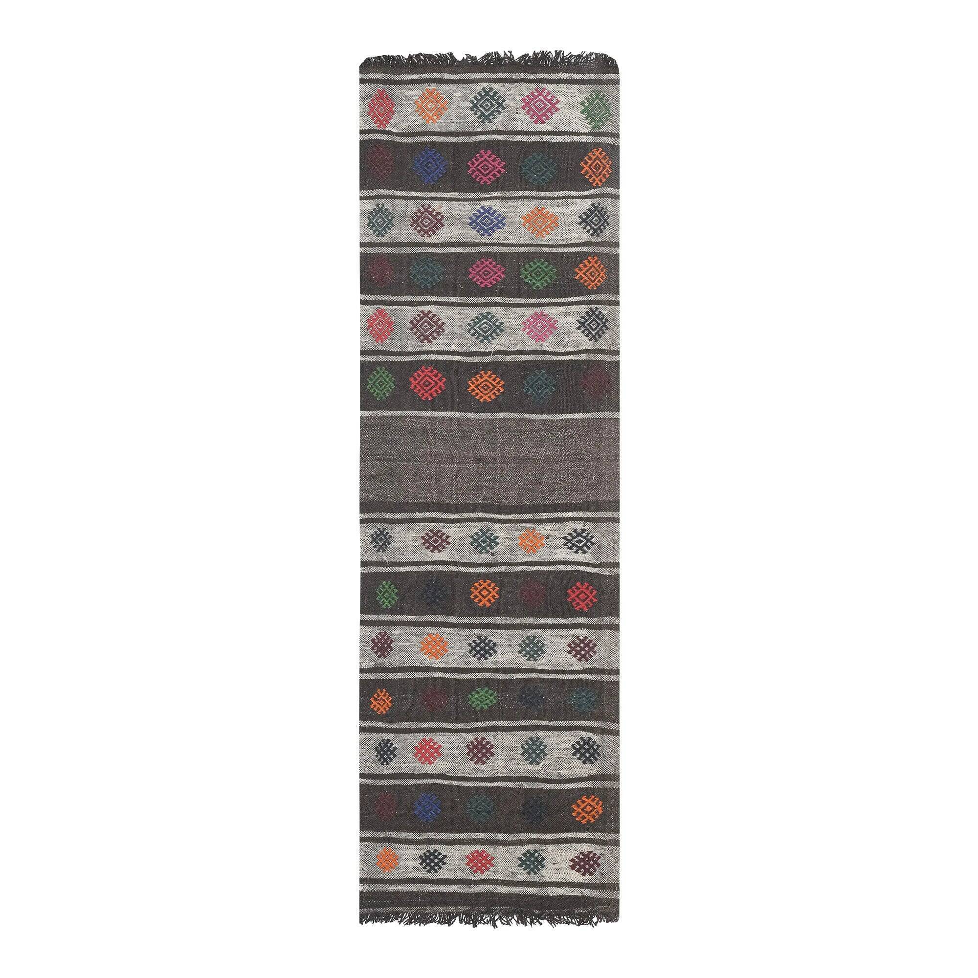 Vintage Turkish hallway rug 64x198 cm