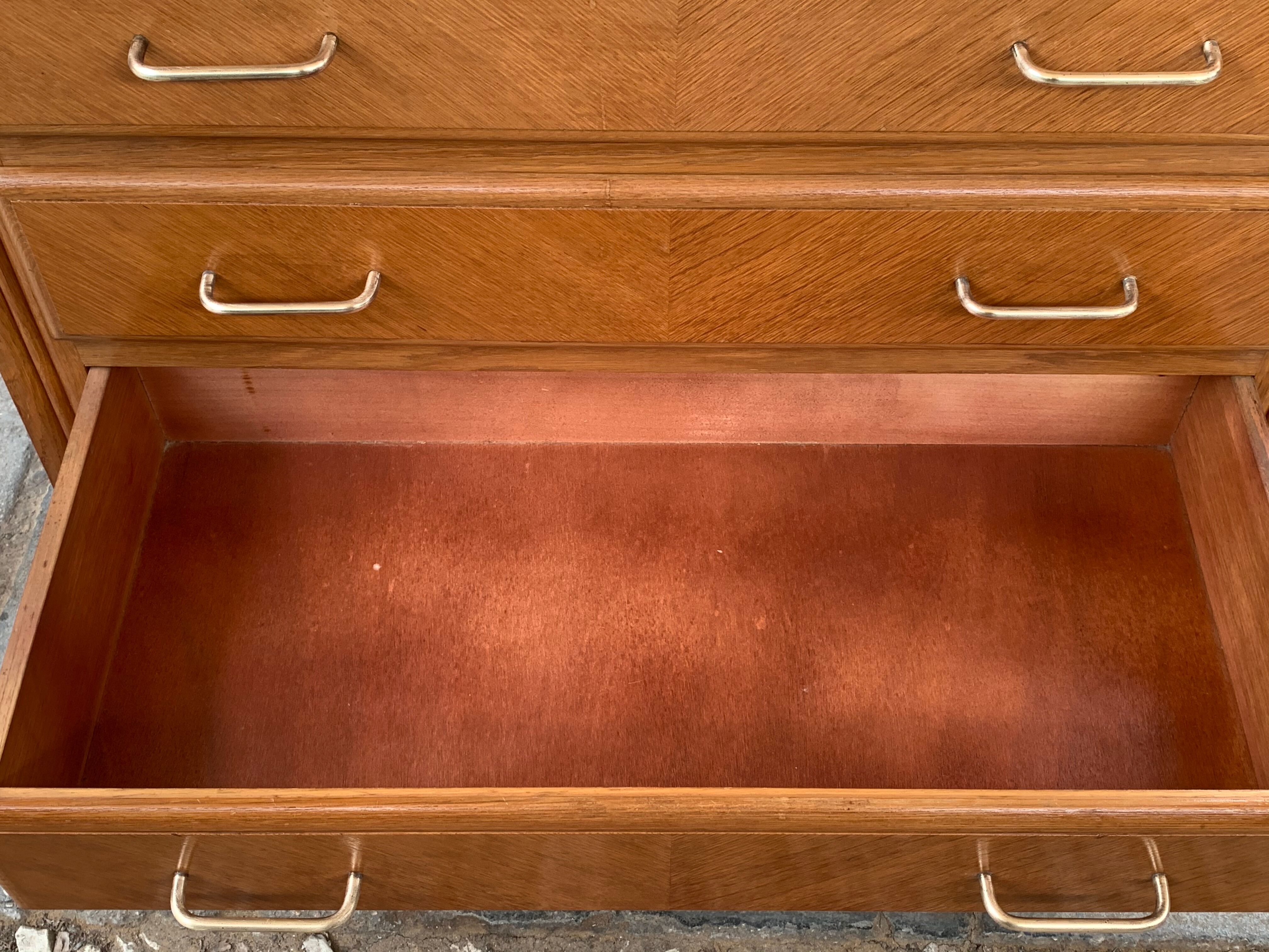 Vintage compass feet dresser