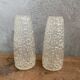 2 geometric glass tulips 17.5 cm for chandelier lamp
