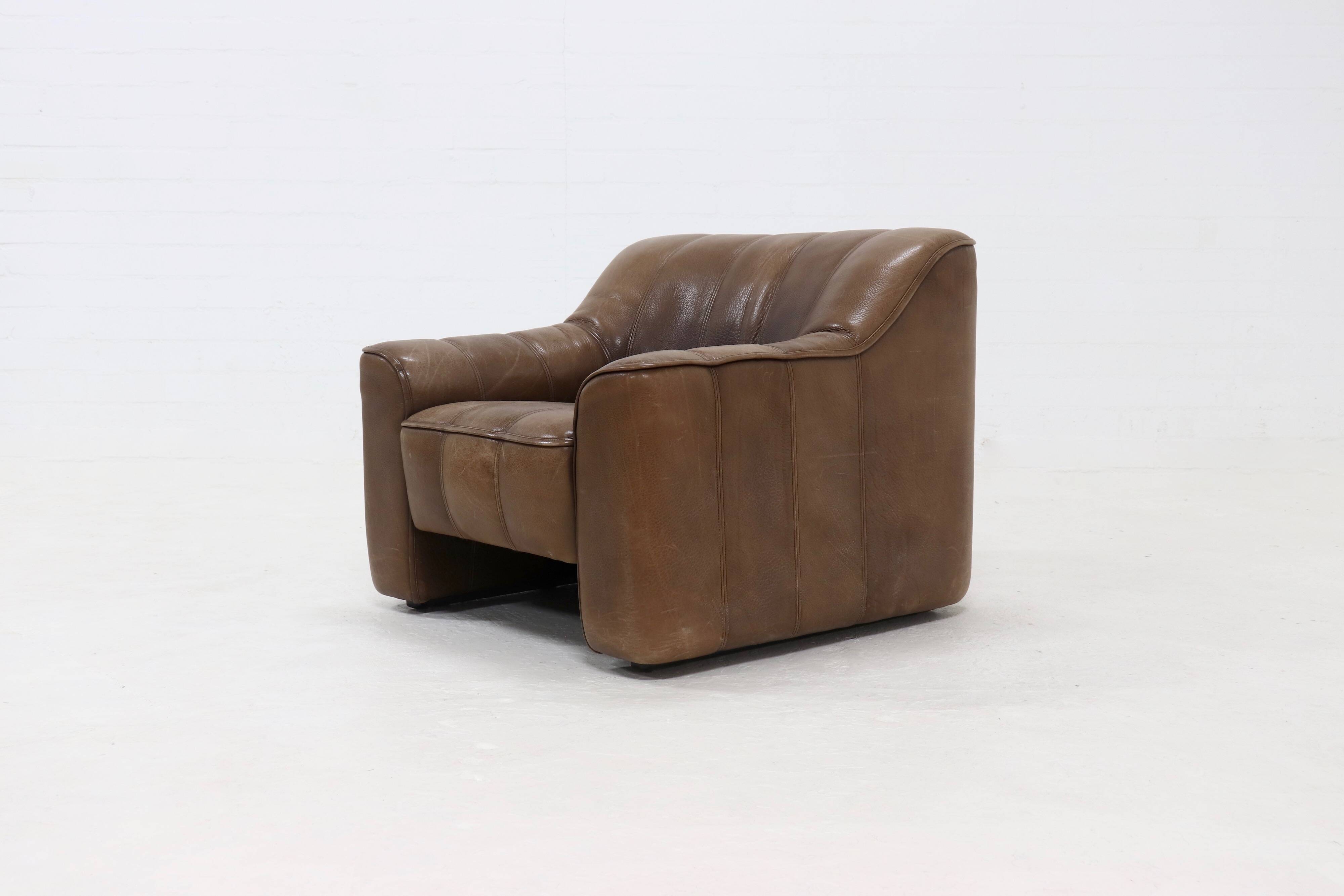 Neck Leather De Sede DS44 Lounge Chair Switzerland 1970s