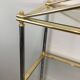 Neoclassical shelf with silver gunmetal patina and gilt metal