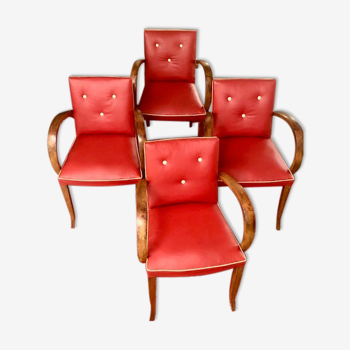 Fauteuils rouges arts déco