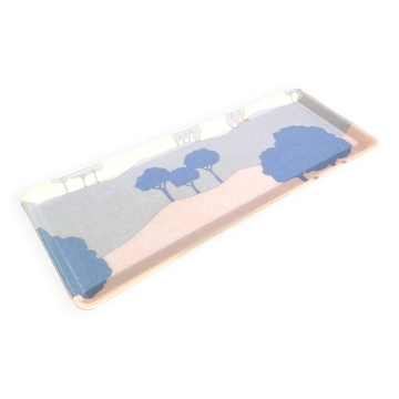 Plateau Alpac pastel en fibre de verre 1980