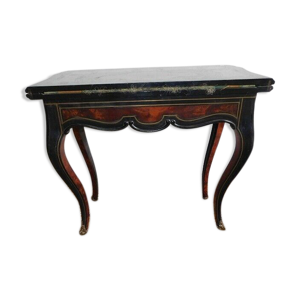 Table à jeux Napoleon lll signée
