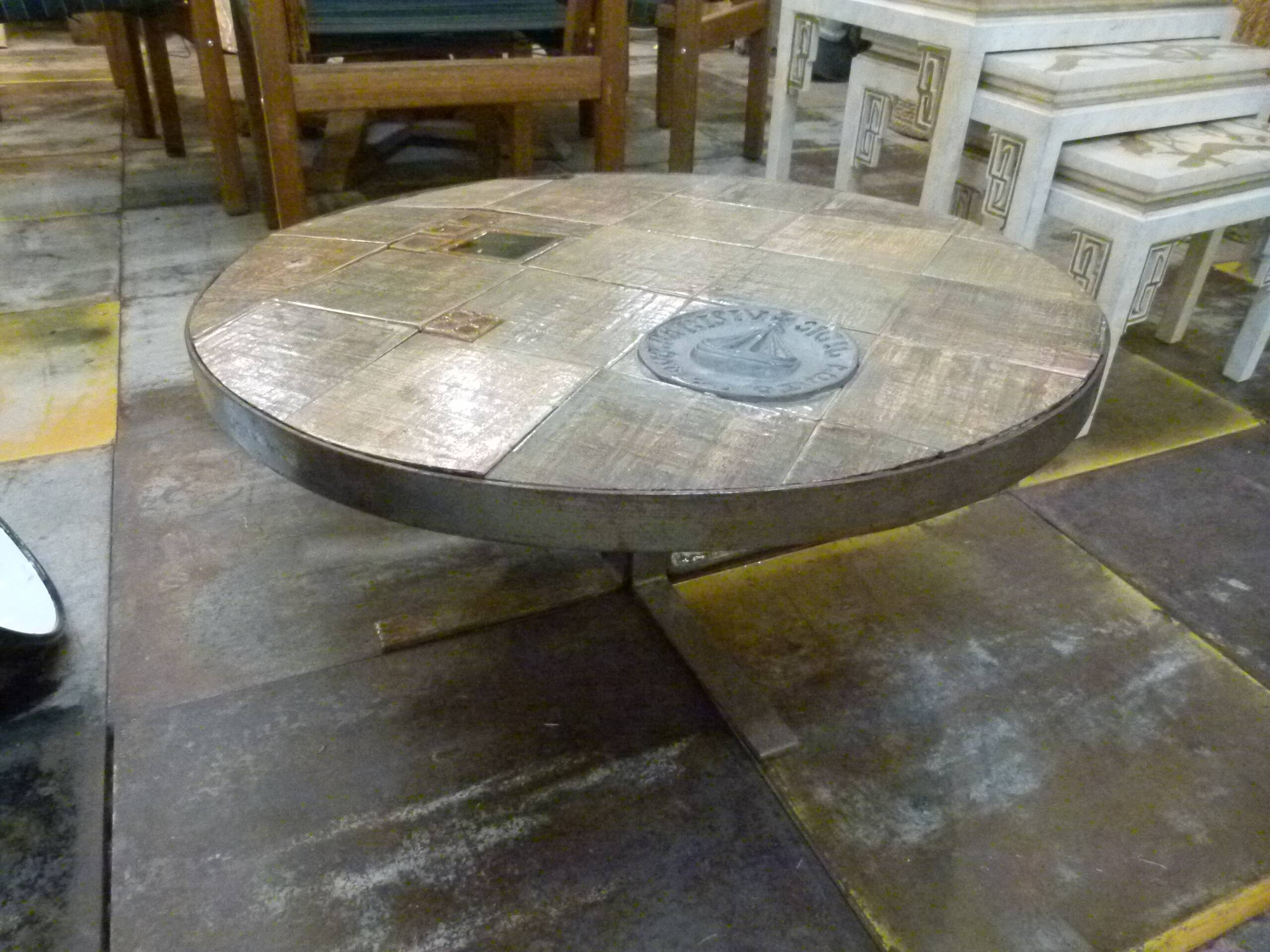 Vallauris ceramic coffee table