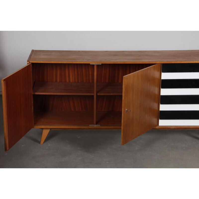 Oak enfilade by jiri jiroutek, model u-460, 1960