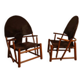 Pair of G23 hoop armchairs