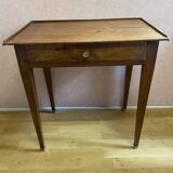 Small walnut writing table. 1 drawer, excellent condition.