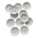 English dessert plates