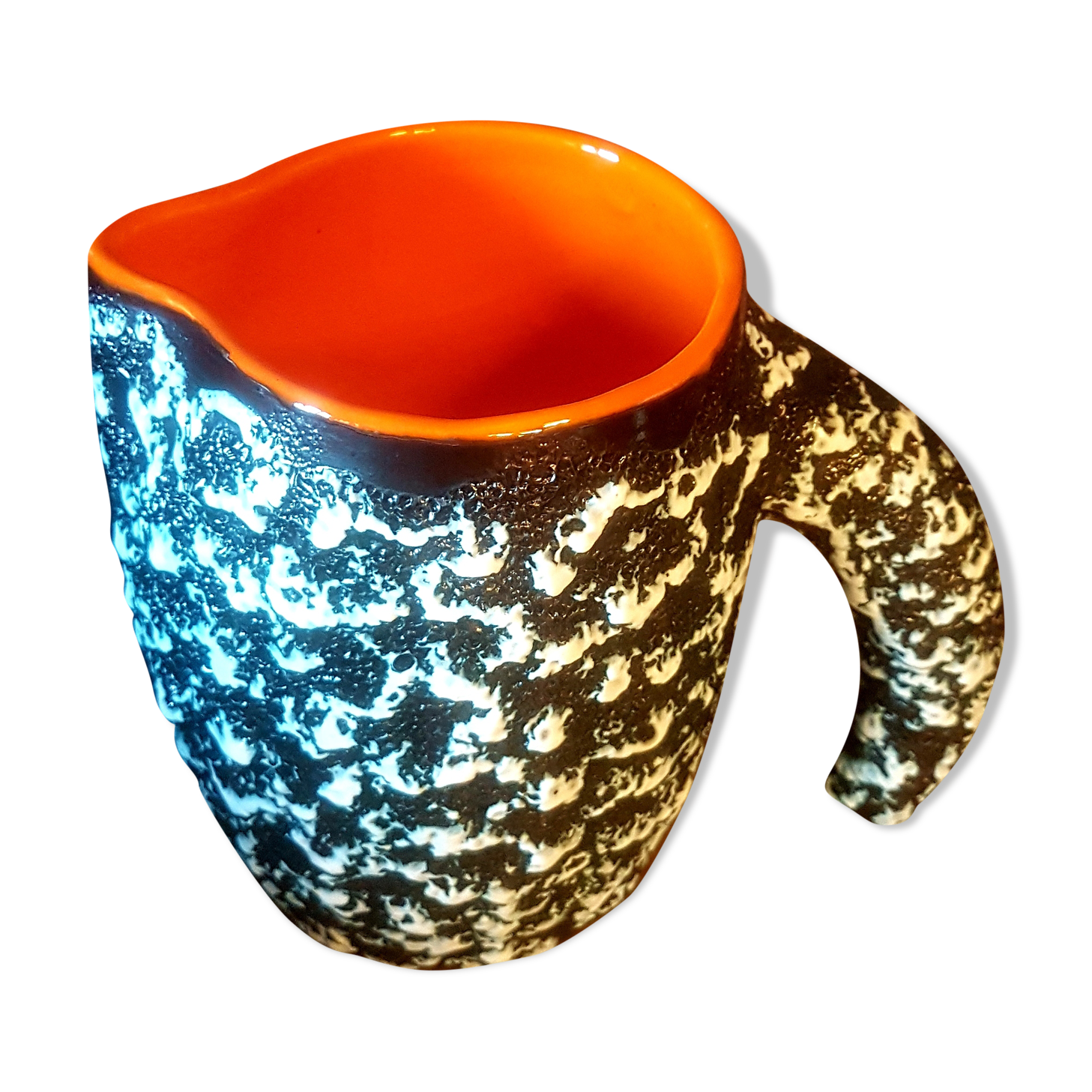 Vintage ceramic pitcher decanter from the 50s 60s