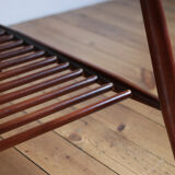 Vintage oval Scandinavian coffee table Ercol 1960