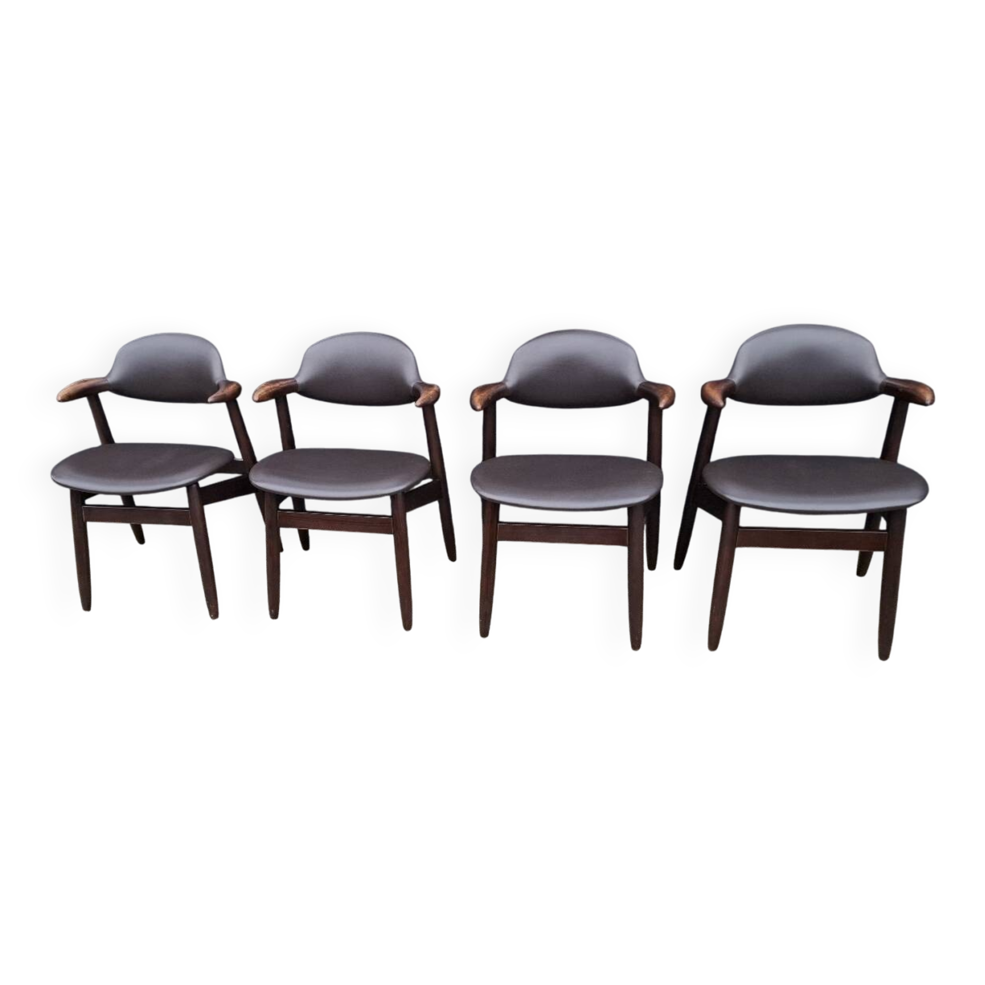4 tijsseling cowhorn chairs