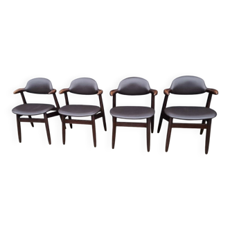 4 tijsseling cowhorn chairs