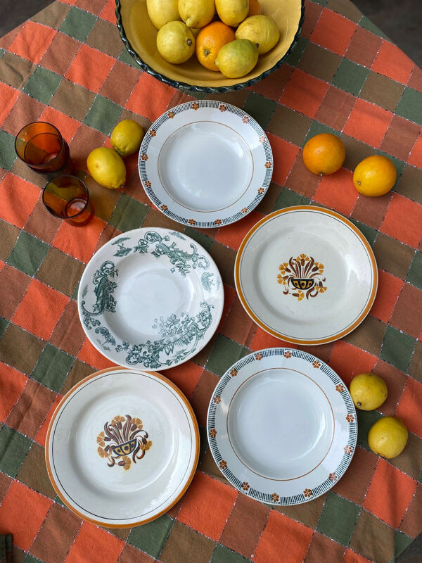 Ensemble de linge de table en coton, 1970