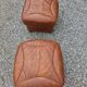 Pair of leather footrests from the 70s/80s.
