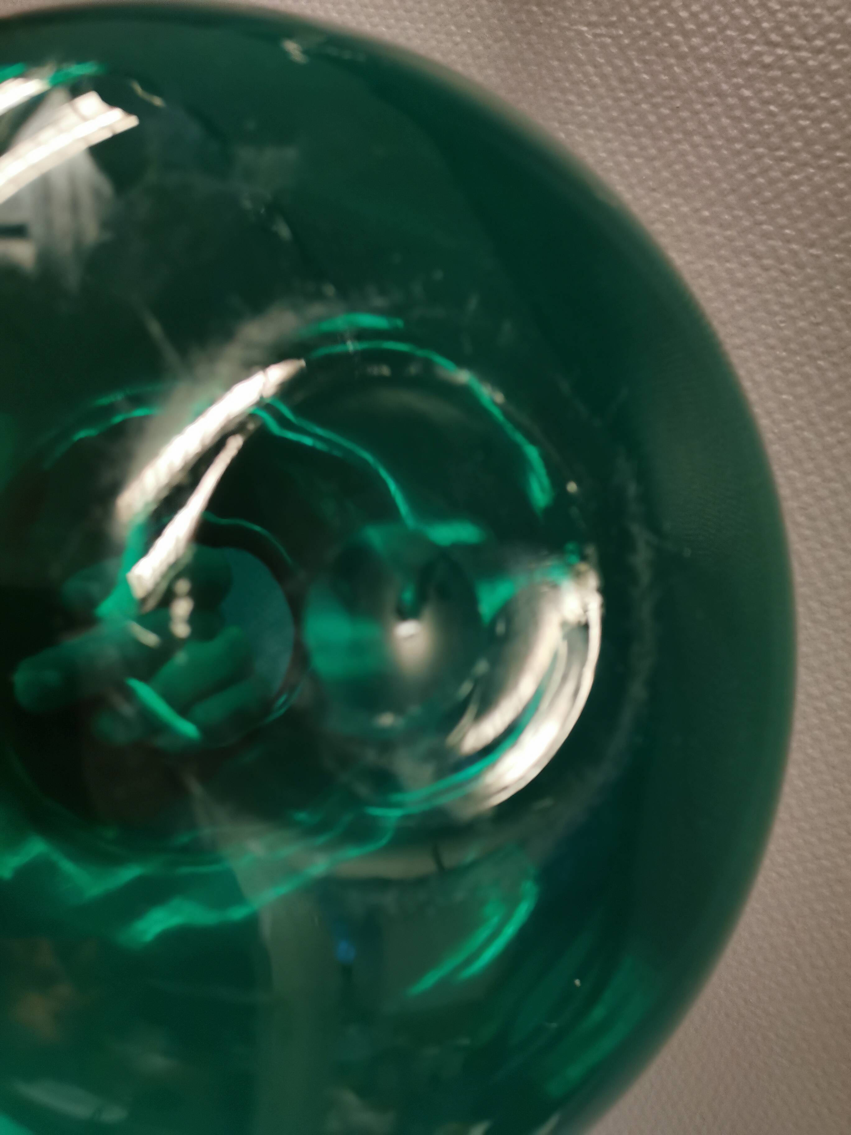 Vintage emerald green vase from Swedish Ikea 1990s.