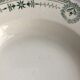 7 Old dark green Digoin hollow plates