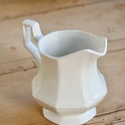English porcelain milk jug by Johnson Brothers, model Pearl, with design.