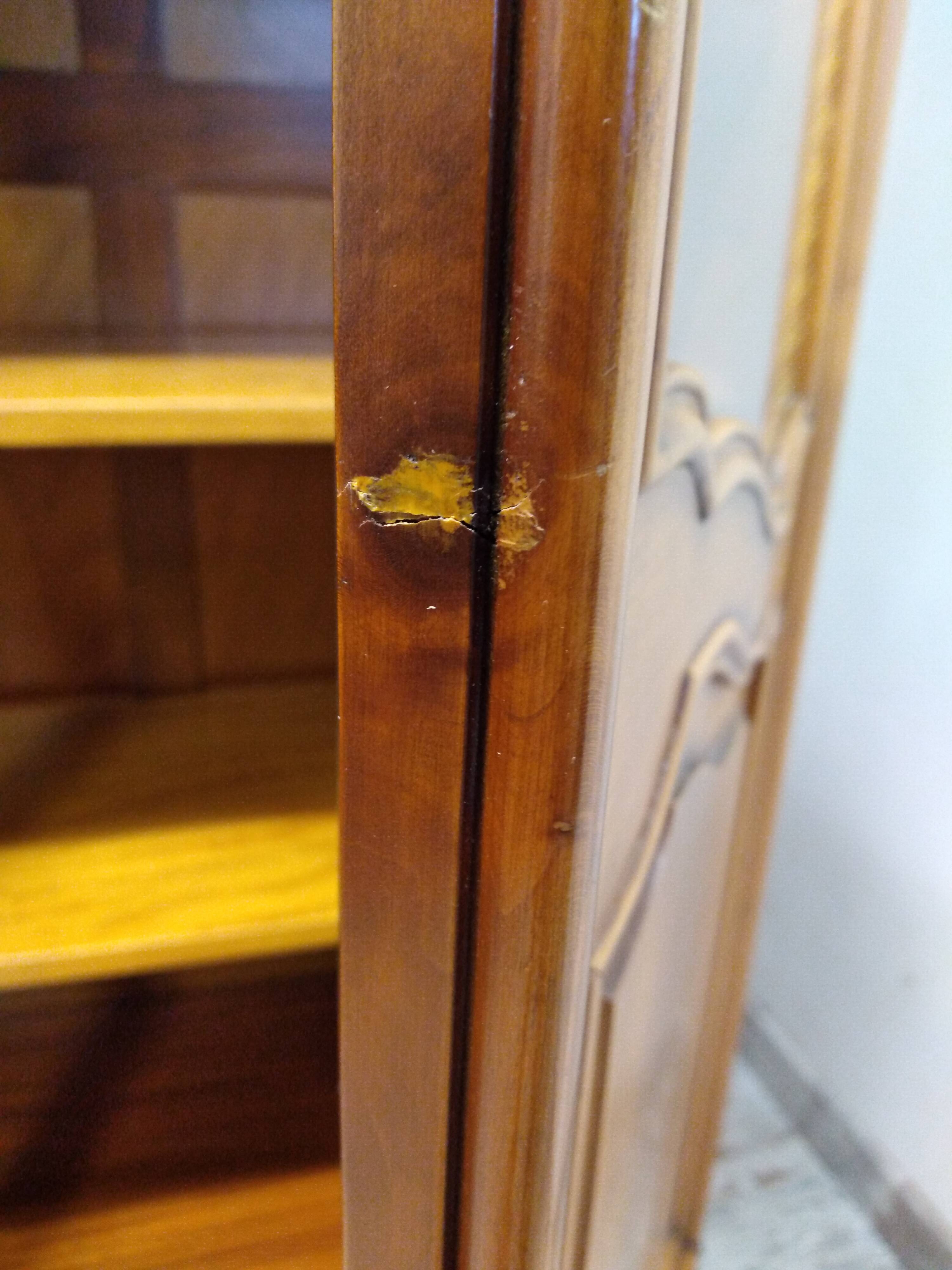 Regency style glazed bookcase