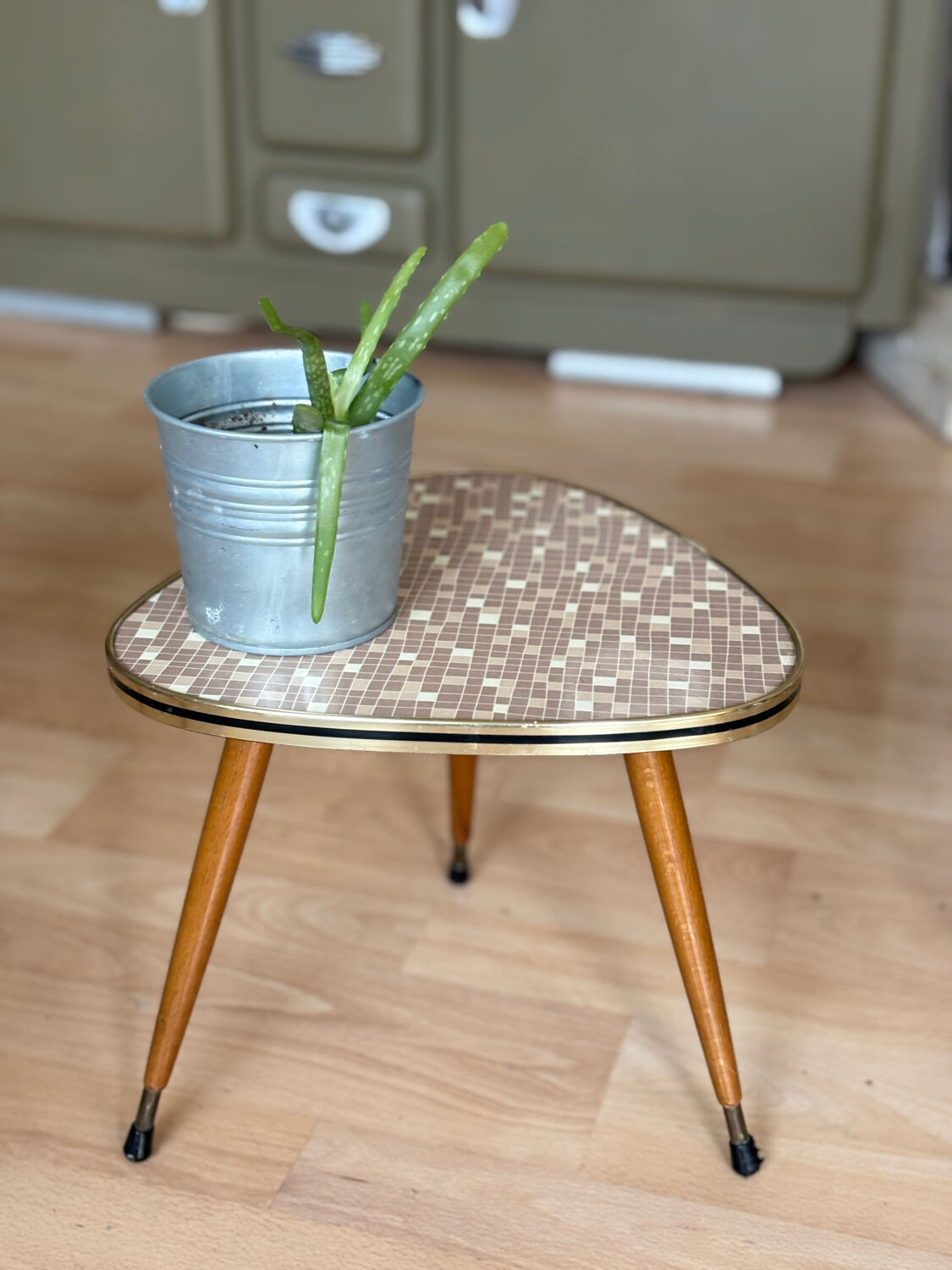Table porte plante vintage