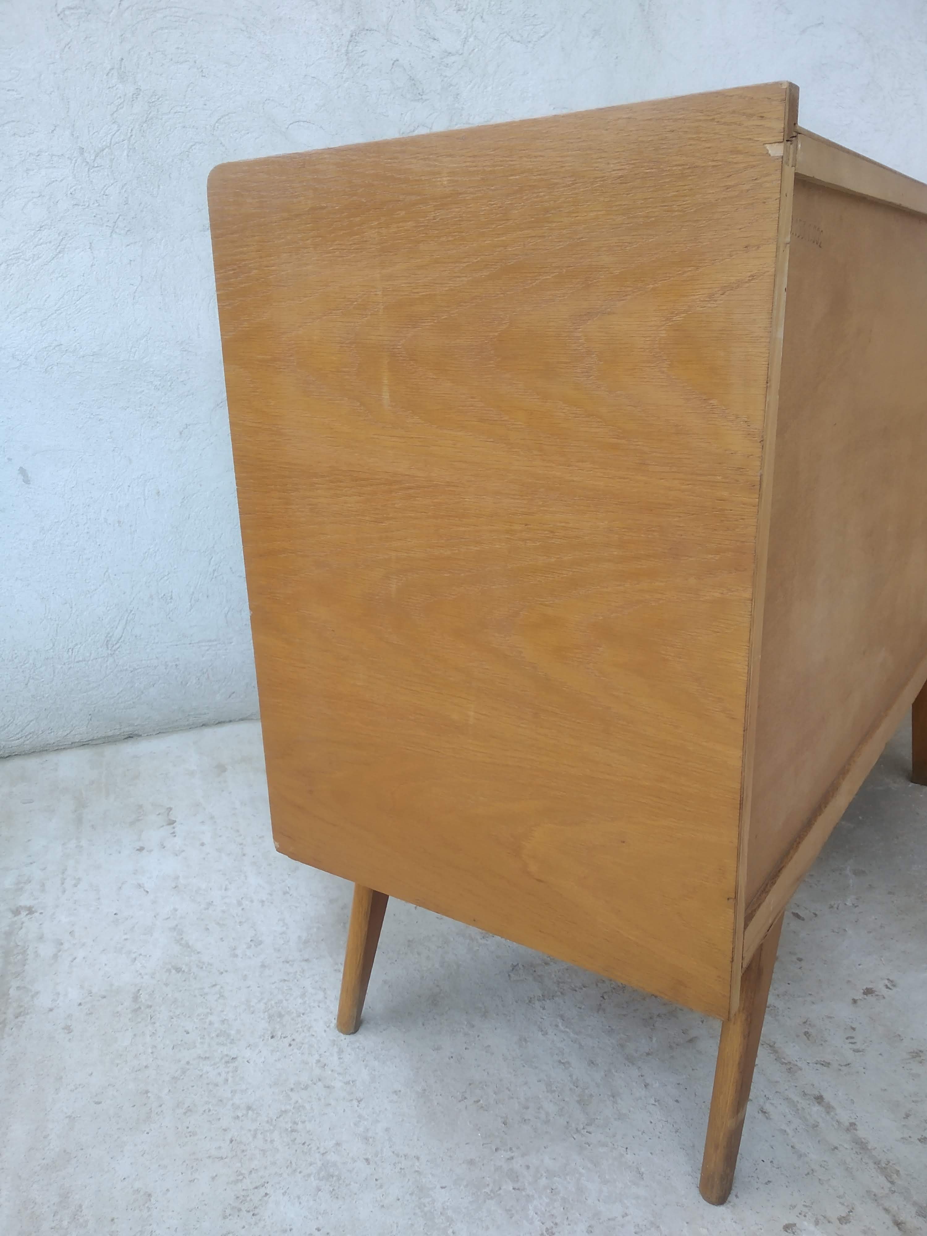Vintage dresser rattan compass feet