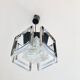 Suspension verre et chrome 1970