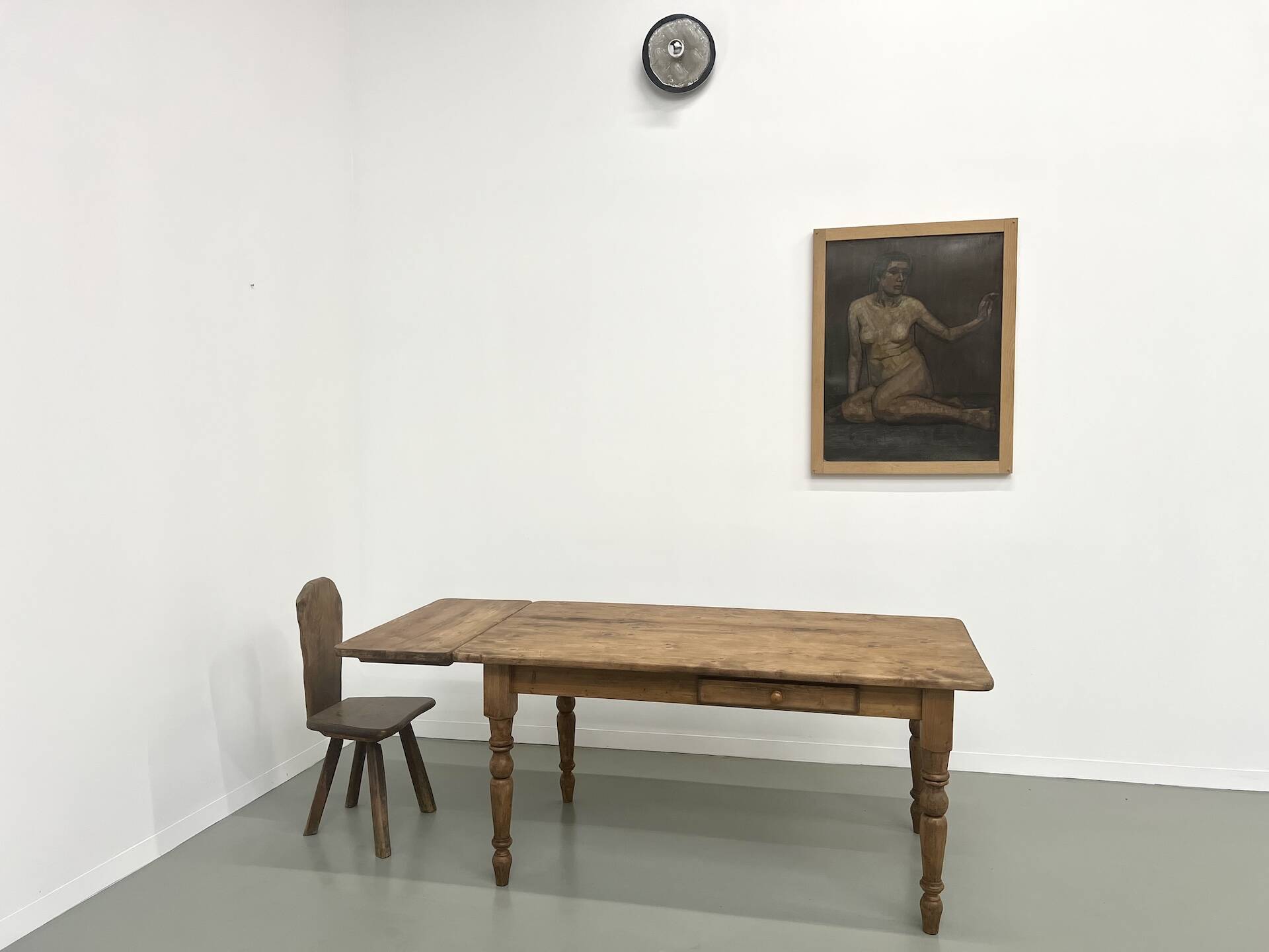 70s pine farmhouse table