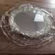 Round mirror with glass frame, 80s, 28cm