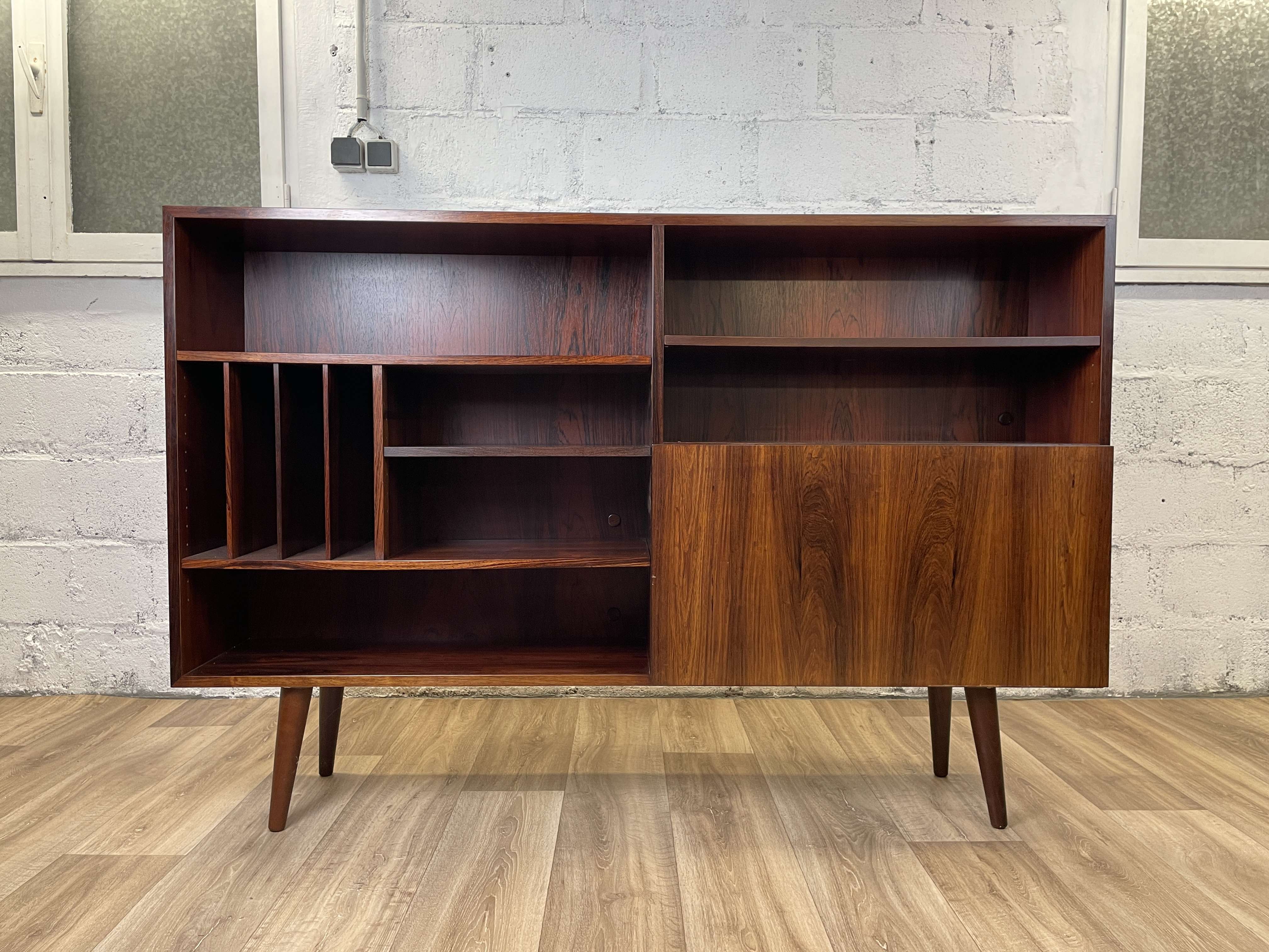 Vintage Scandinavian rosewood bookcase by Ib Kofod-Larsen, 60s