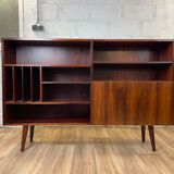 Vintage Scandinavian rosewood bookcase by Ib Kofod-Larsen, 60s