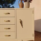 Vintage compass feet chest of drawers
