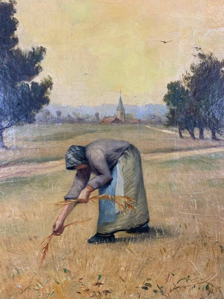 Oil Painting on Canvas Paul Emile Felix Raissiguier 19th Century