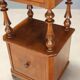 Antique Louis-Philippe bedside table in walnut, Italy, 19th century.