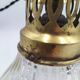 Paire de suspensions en verre holophane