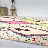 Colorful handmade wool Berber rug 320 X 180 CM