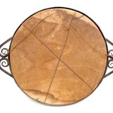 1930 hammered metal mirror