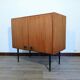 Piece of teak, brass and leather furnitur, Sab brand 1960