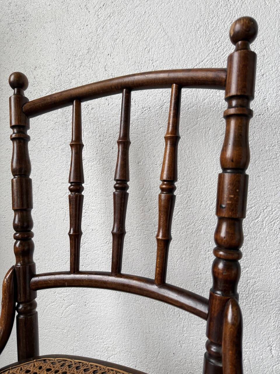 Set of 4 Fischel cane bistro chairs