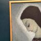 Original Swedish oil on canvas – "Lady" by Helge Holmlund – Signed – vintage and framed – 65 × 36.5 cm (25.6" × 14.4")