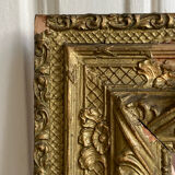 Antique mirror pediment