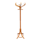Coat rack – Vintage – Storage – Curved brown wooden parrot