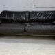 Sofa by Vico Magistretti, Cassina, Maralunga model. Italy, circa 1975. Navy blue leather