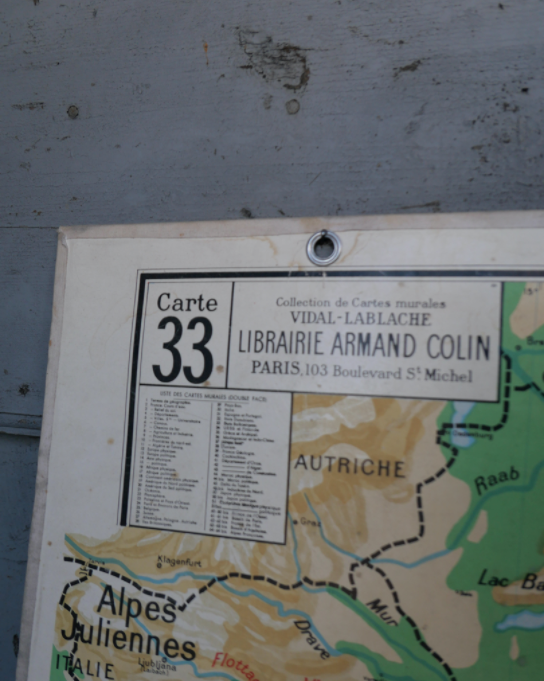 School poster of the Balkan states Vidal Lablache No.33