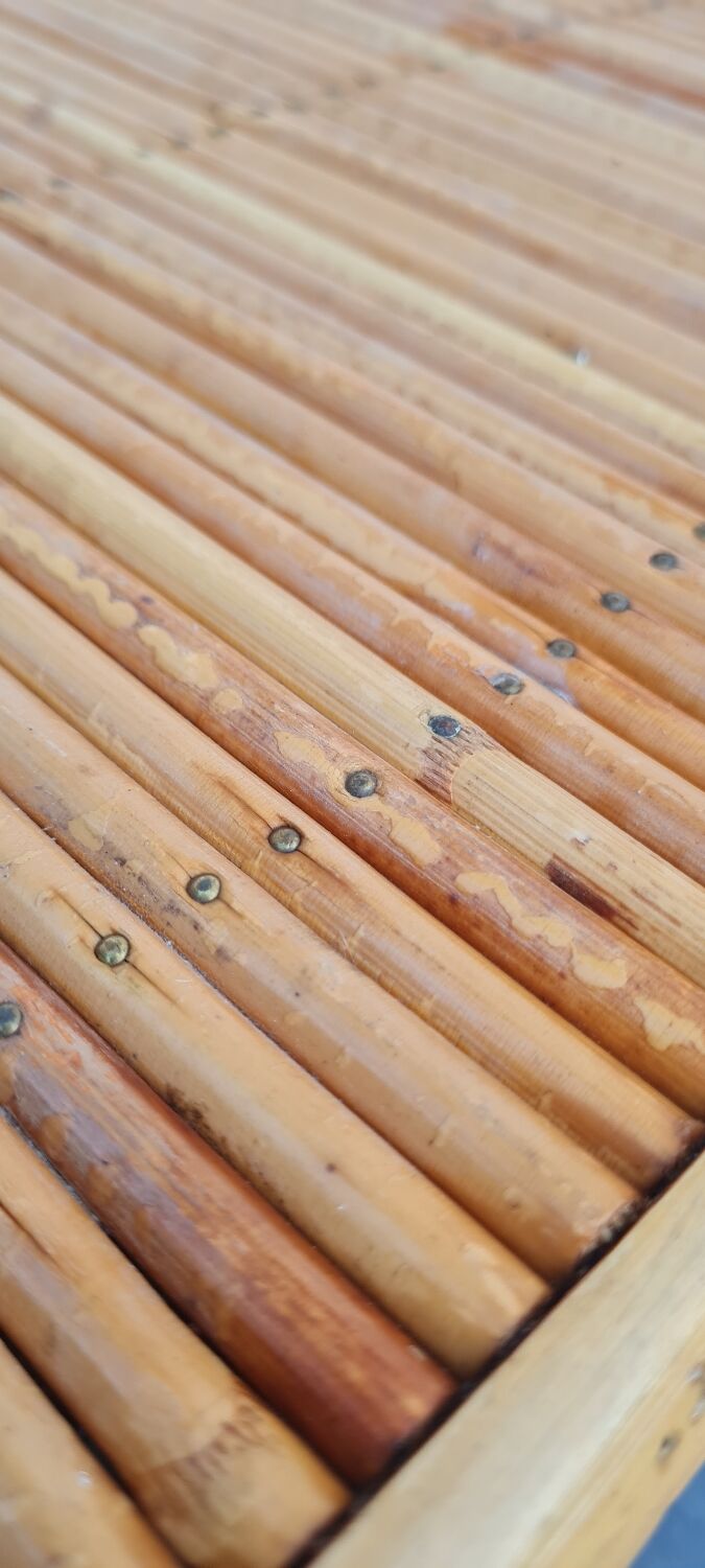 Rattan bedside table 1960