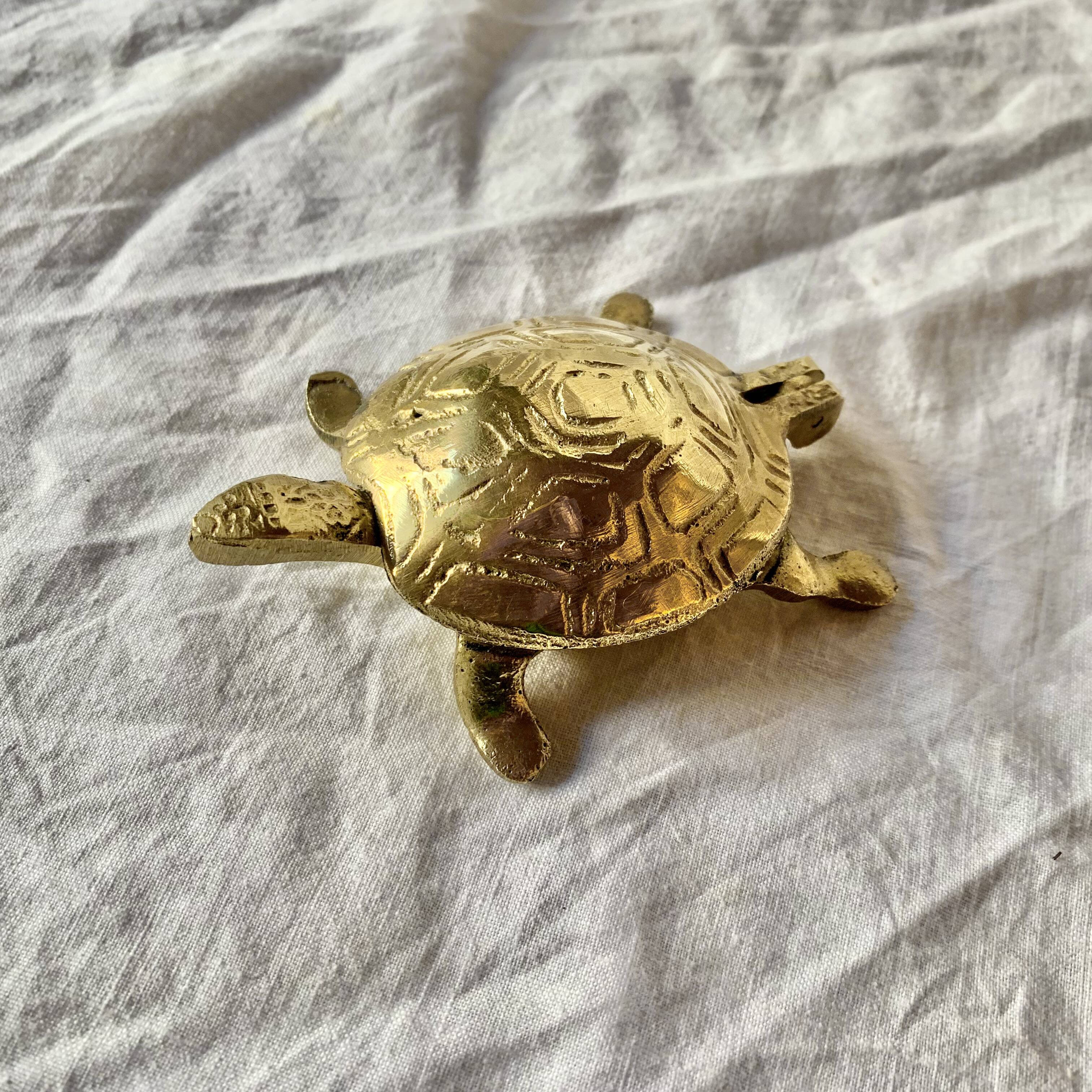 Brass "turtle" ashtray